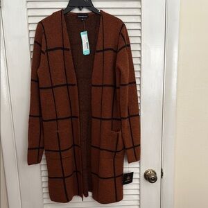 NWT Brown Sweater Coat